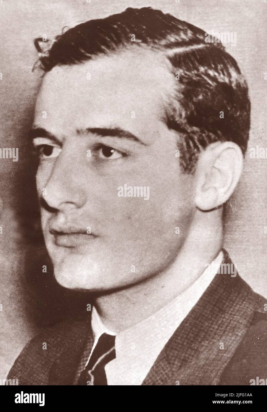 Raoul Wallenberg. Schwedischer Diplomat. Geboren im August 4 1912, verschwunden im Januar 17 1945. Er rettete Tausende von juden im deutsch besetzten Ungarn während des Holocaust von deutschen nazis und ungarischen Faschisten während der späteren Phasen des Zweiten Weltkriegs Was mit ihm geschah, als er starb, ist immer noch Gegenstand fortgesetzter Spekulationen. Stockfoto