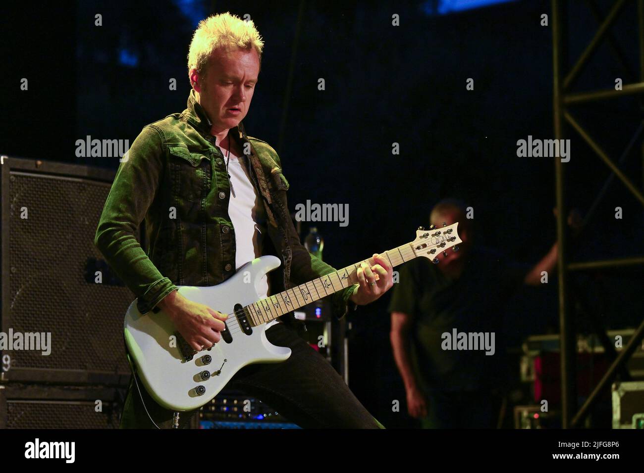 Rom, Italien. 02.. Juli 2022. Simon McBride von Deep Purple, während des Woosh! Tour, 2.. Juli, im Auditorium Parco della Musica, Rom, Italien Credit: Independent Photo Agency/Alamy Live News Stockfoto