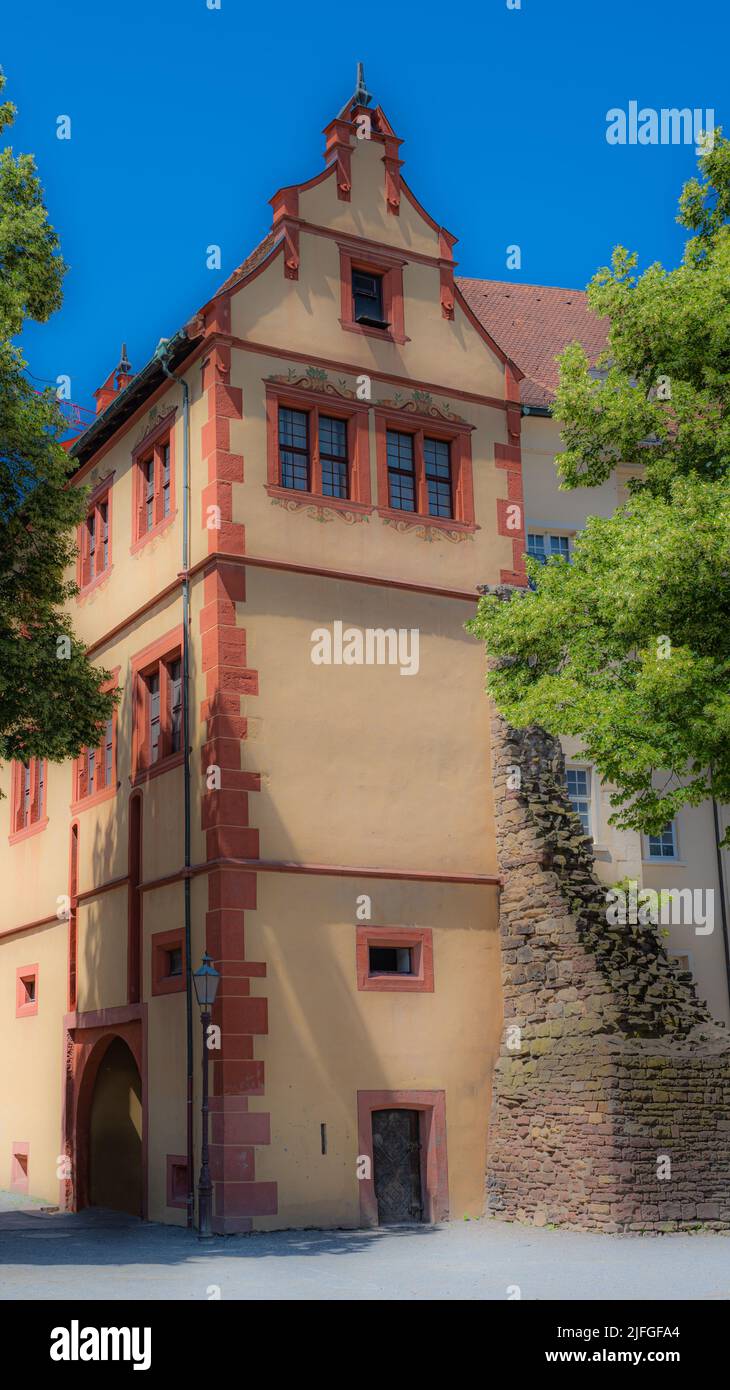 Schloss Karls Durlach - die ehemalige Residenz des Markgrafen. Karlsruhe, Baden-Württemberg, Deutschland, Europa Stockfoto