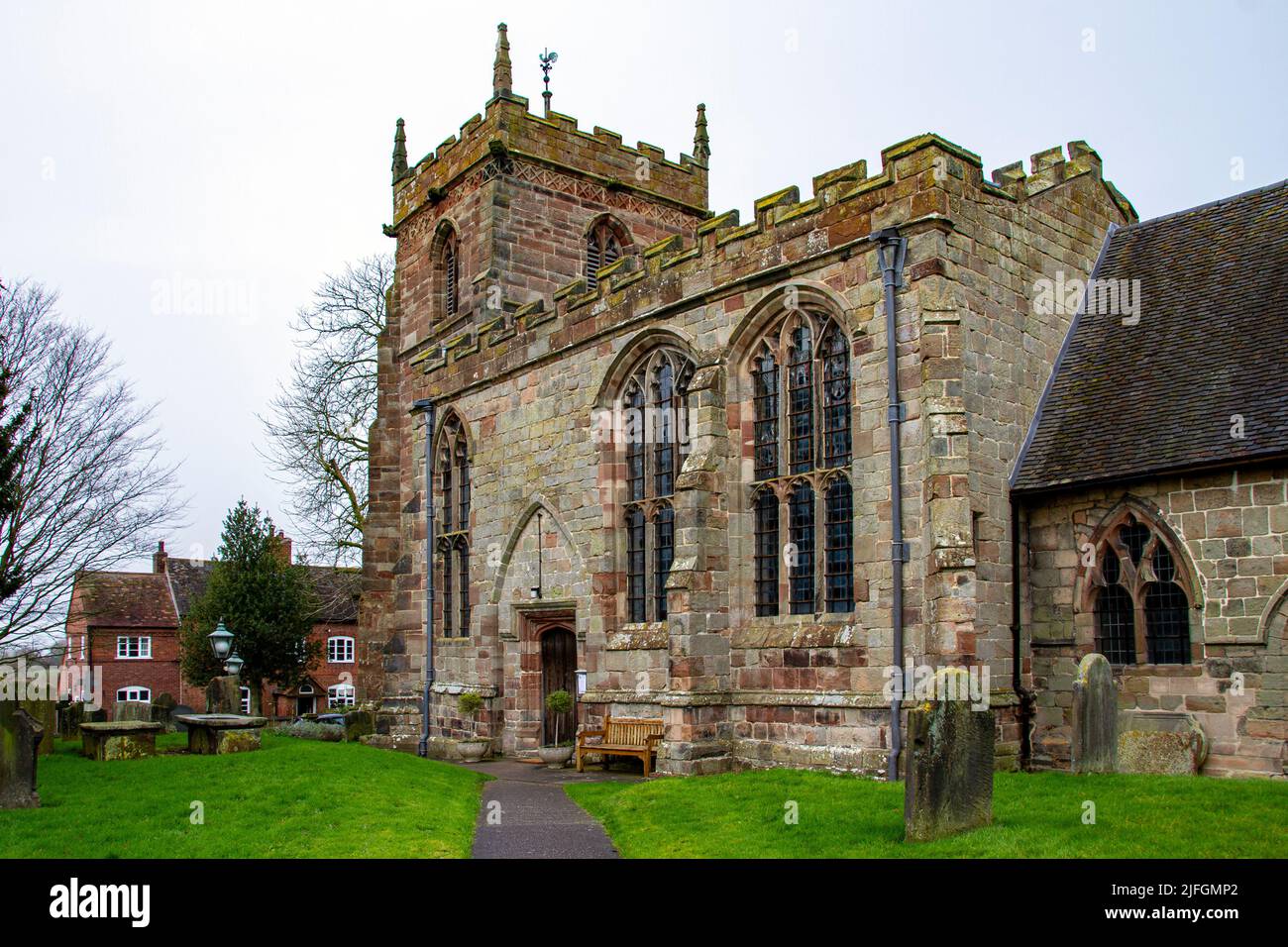 St. Mary's and All Saints Church Bradley Staffordshire Stockfoto
