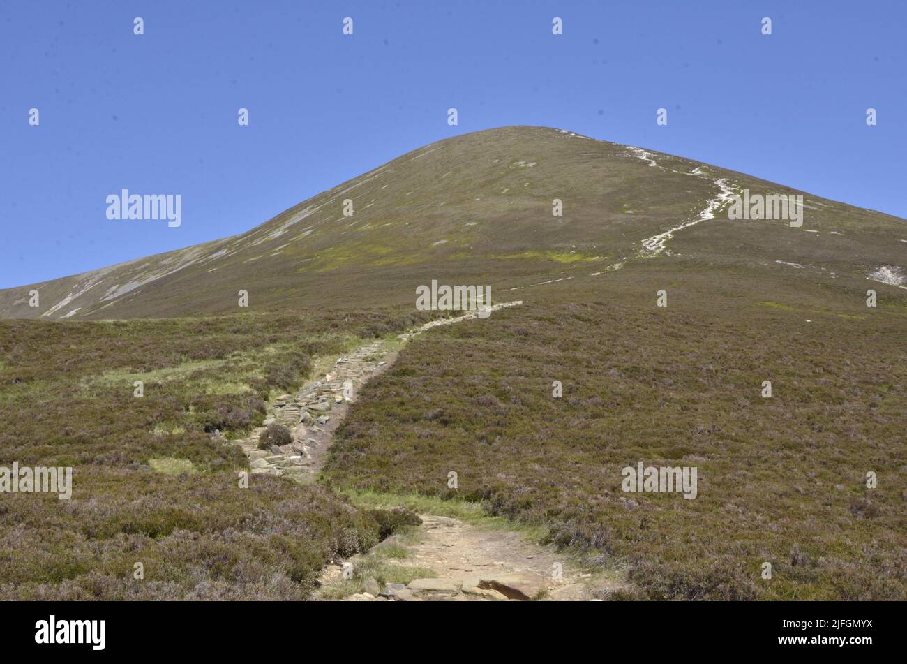 Die Landschaft bei Glen Tilt in der Nähe von Blair Atholl in den schottischen Highlands Stockfoto