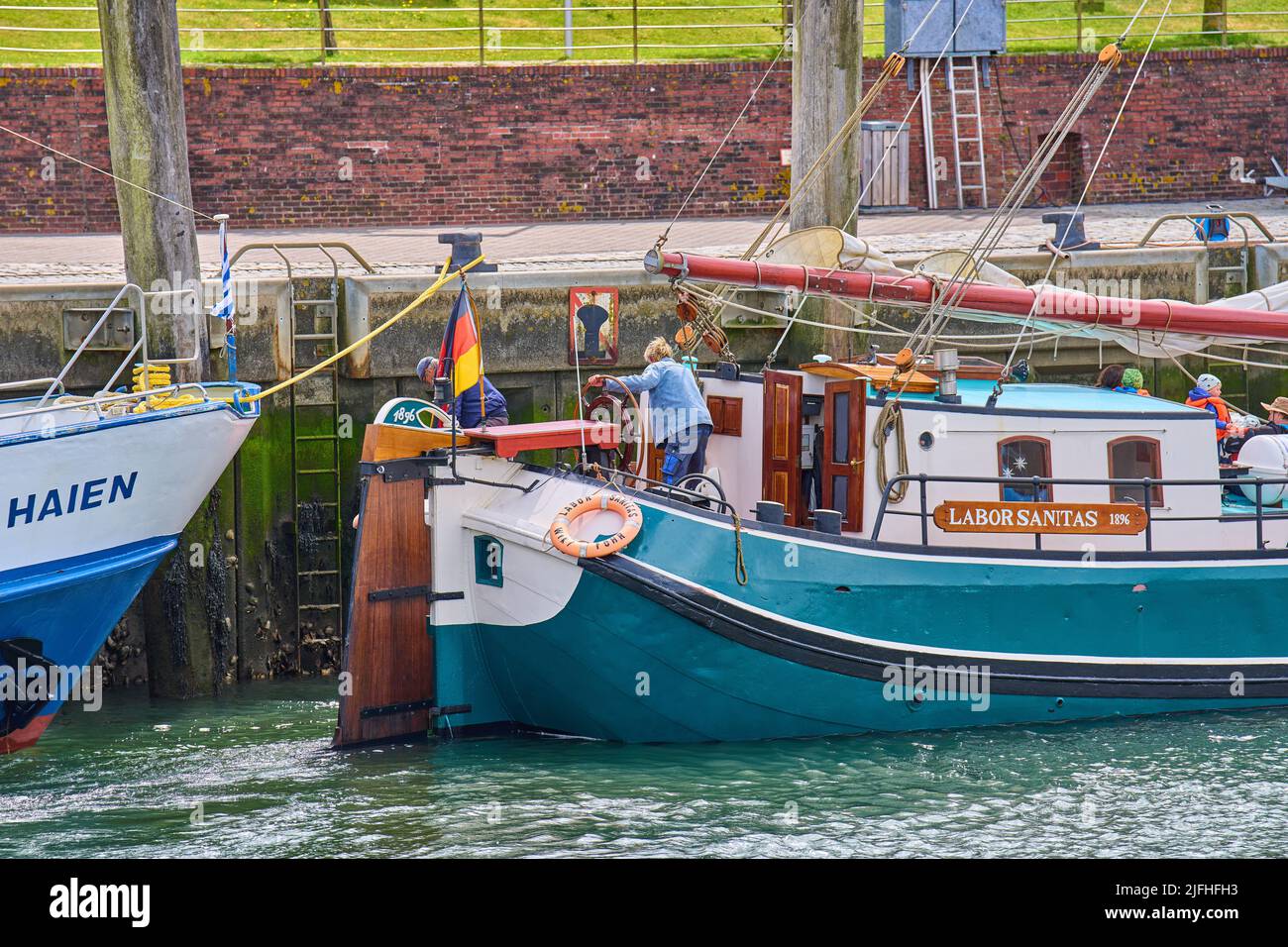 Hafen am 02. Juli 2022 in Wyk, Foehr Island, Deutschland. © Peter Schatz / Alamy Stock Photos Stockfoto