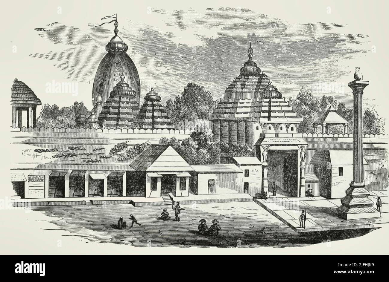 Der heiligste Tempel von Krishna in Puri Stockfoto