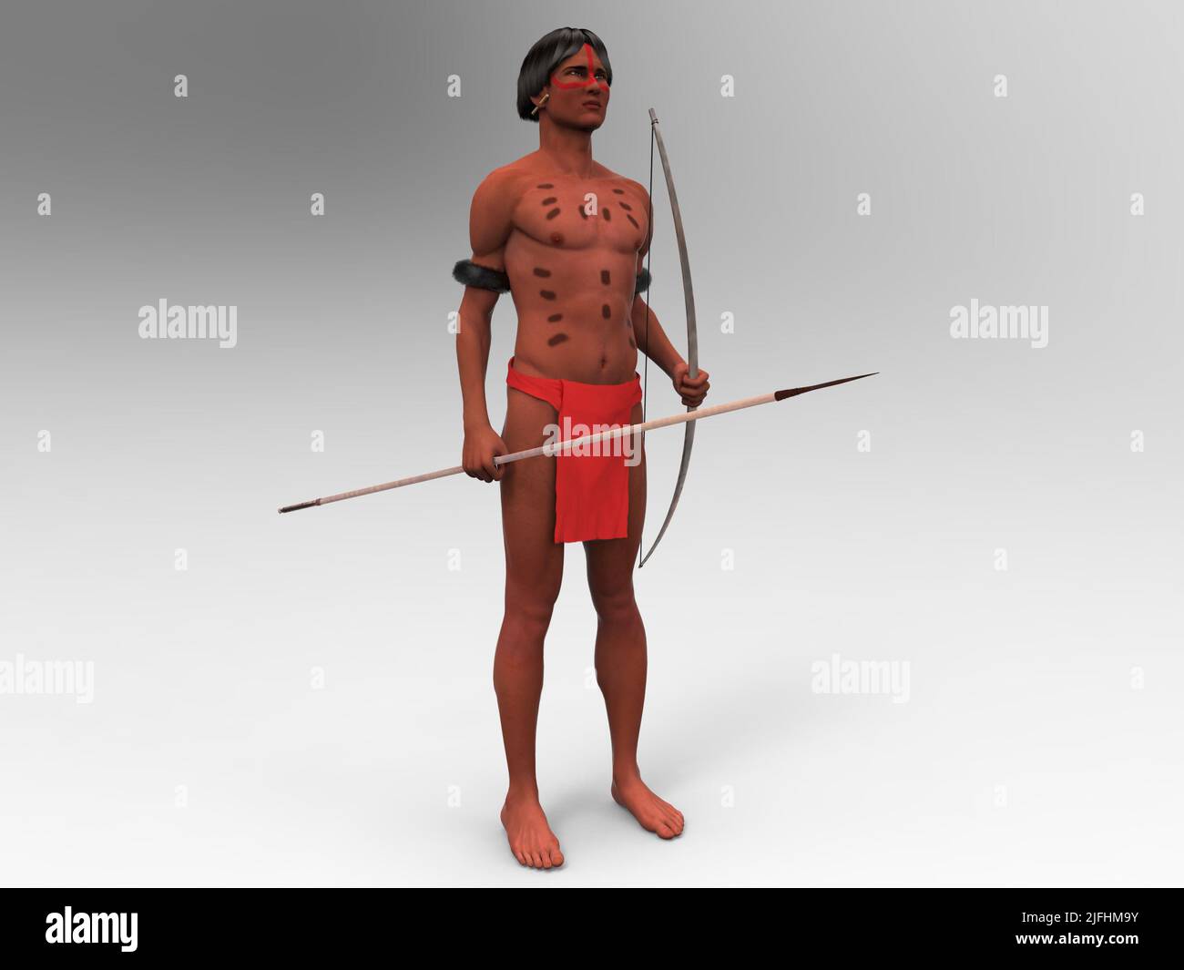 Indigene der yanomami-Ethnie Stockfoto