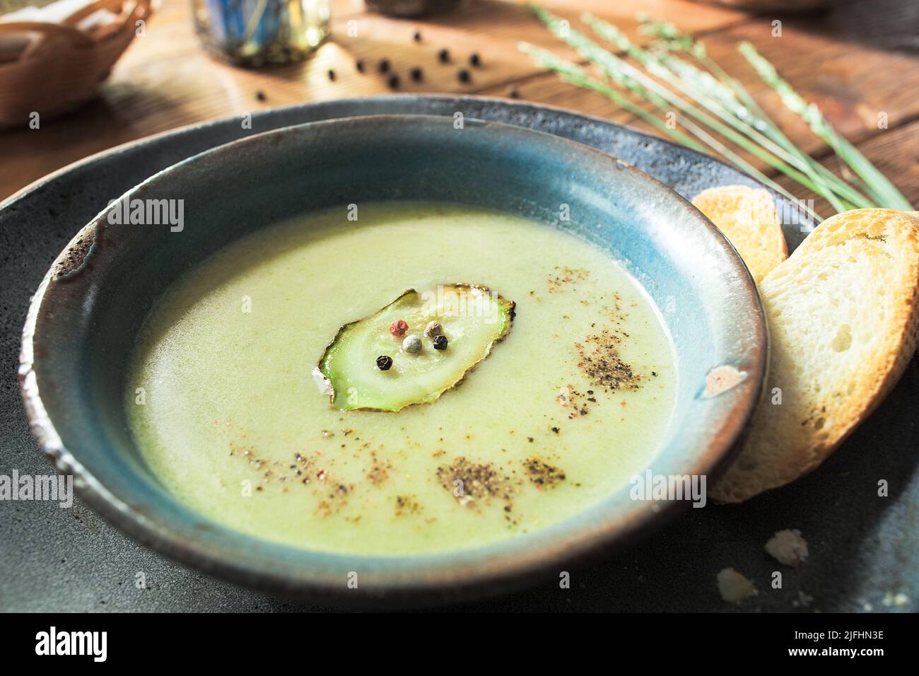 Hausgemachte Sahnesuppe Stockfoto