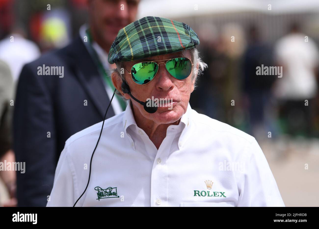 Silverstone, Großbritannien. 3.. Juli 2022, Silverstone Circuit, Silverstone, Northamptonshire, England: Großer Preis von Großbritannien F1, Renntag: Sir Jackie Stewart Credit: Action Plus Sports Images/Alamy Live News Stockfoto