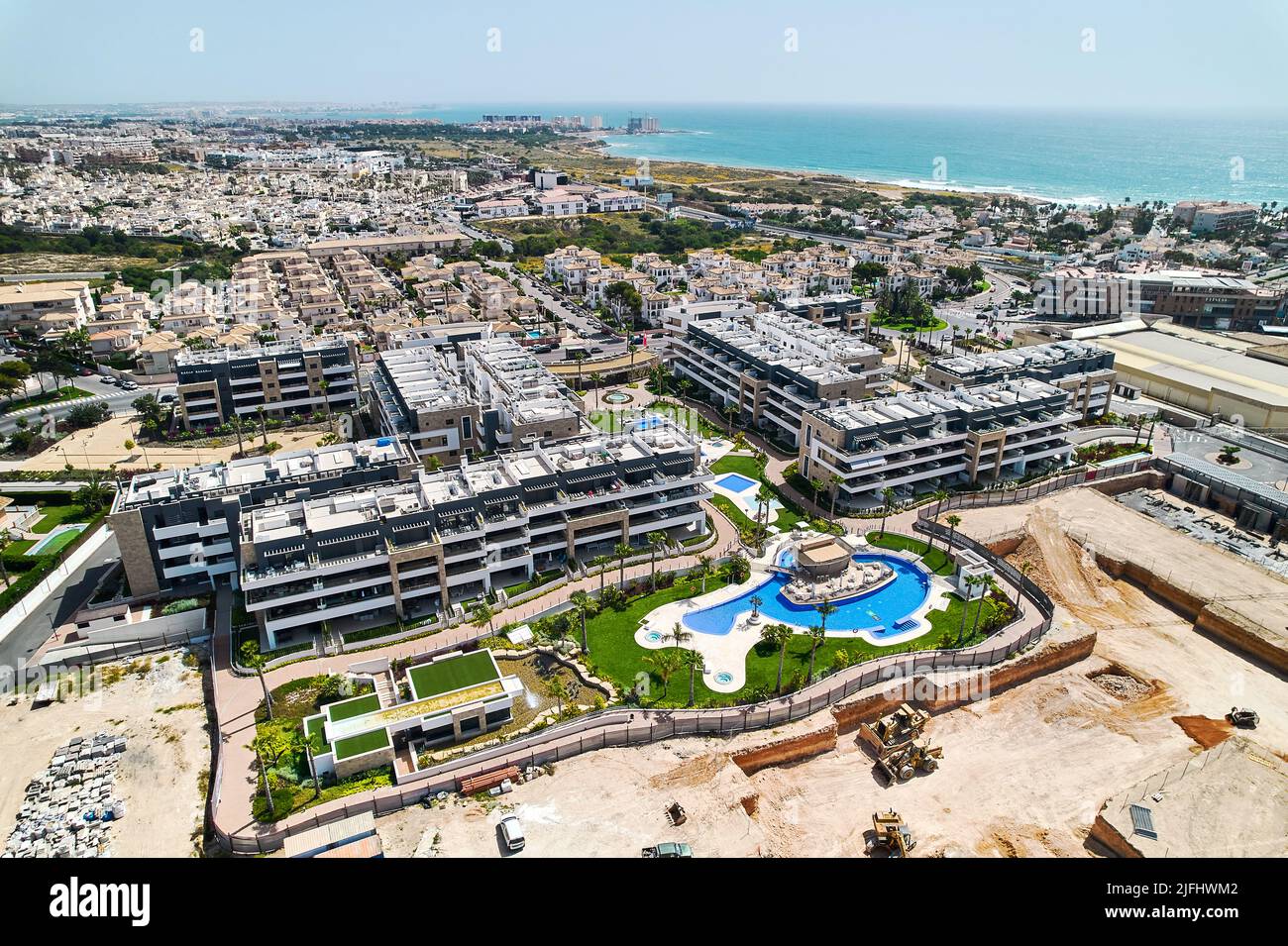 La Zenia und Cabo Roig an der Costa Blanca, Provinz Alicante. Spanien. Reise- und Urlaubskonzept Stockfoto