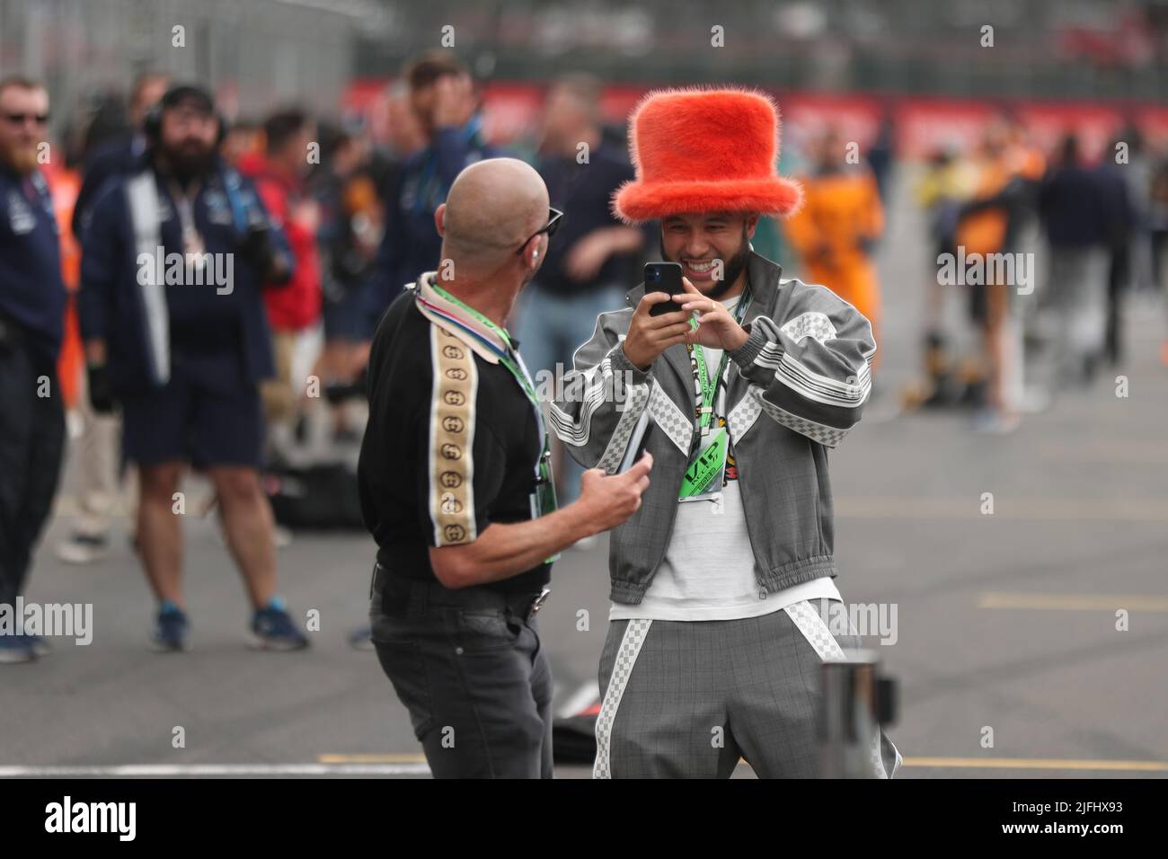 Silverstone, Großbritannien. 3.. Juli 2022, Silverstone Circuit, Silverstone, Northamptonshire, England: Großer Preis von Großbritannien F1, Renntag: DJ Jax Jones Credit: Action Plus Sports Images/Alamy Live News Stockfoto