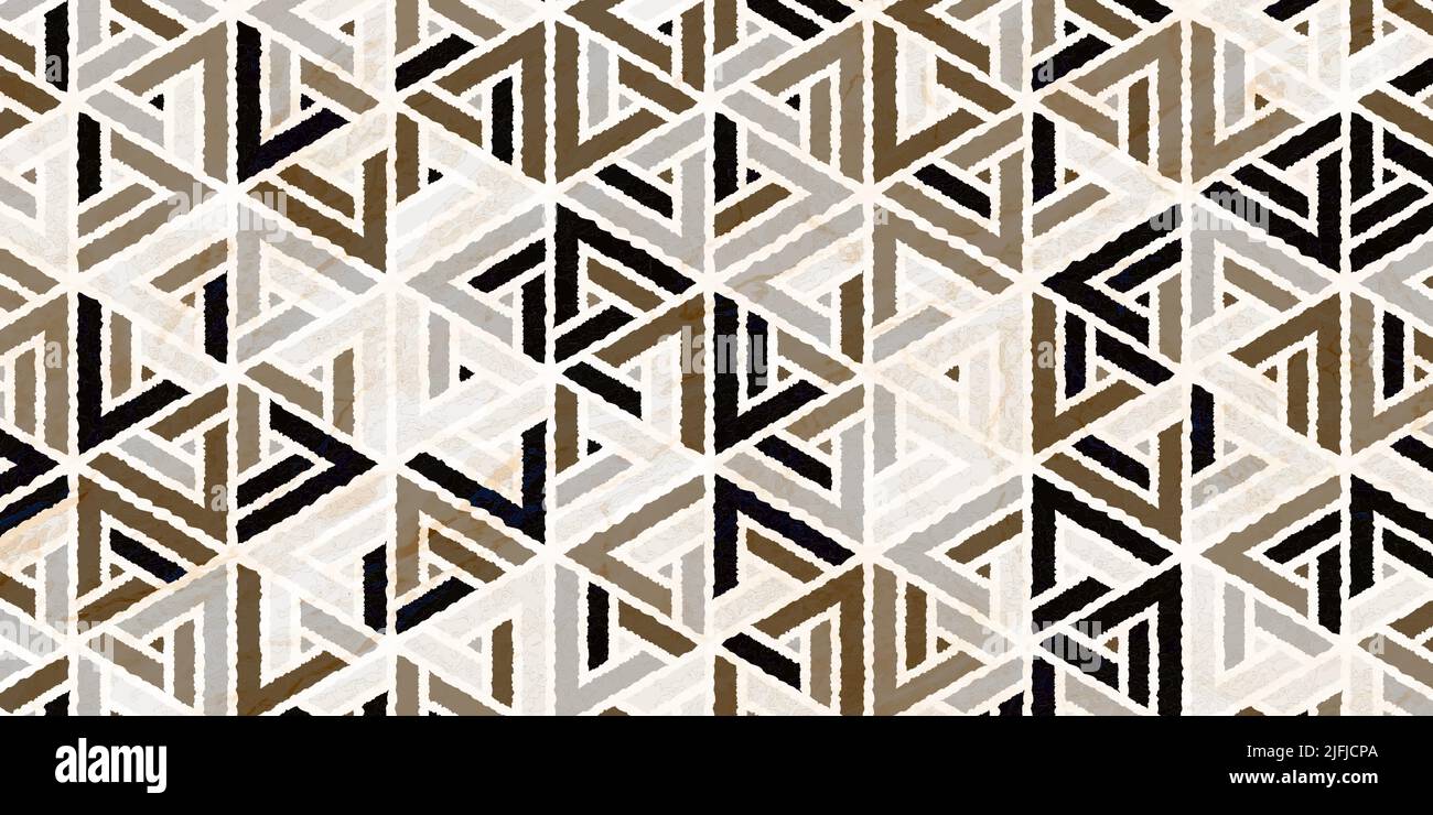 Geometrisches Muster Dreieck Form Luxus aus Gold und grauen Hintergrund mit Marmor Textur Stock Vektor