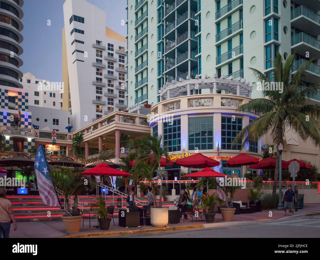 Art déco-Architektur South Beach, Miami, Florida, USA Stockfoto