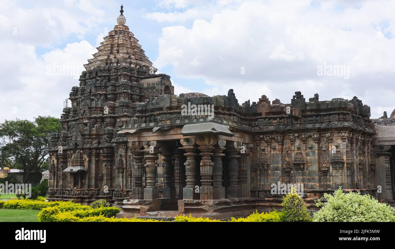 Blick auf den Mahadeva Tempel, Itagi, Koppal, Karnataka, Indien. Stockfoto