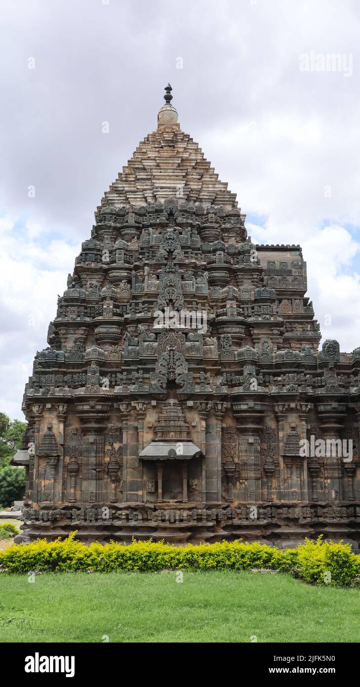 Blick auf den Mahadeva Tempel, Itagi, Koppal, Karnataka, Indien. Stockfoto