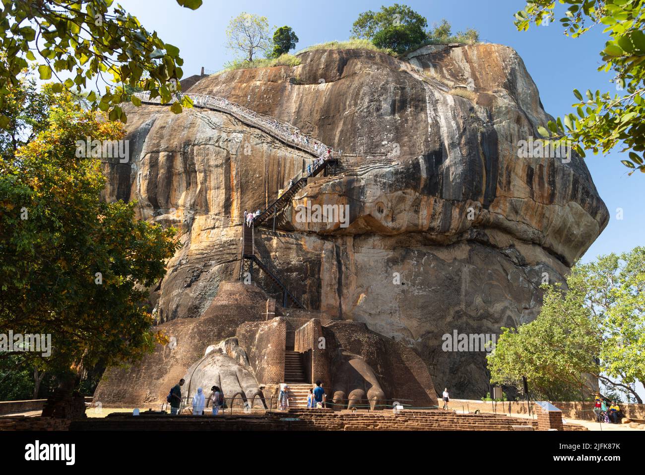 Lions Gate am Sigiriya Rock, Sri Lanka Stockfoto