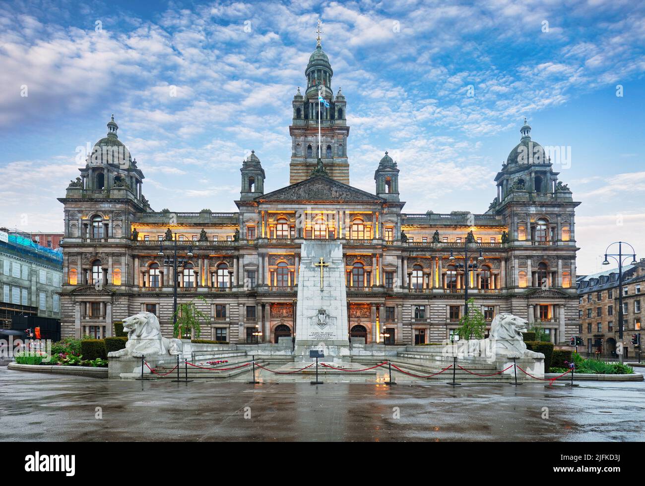 Glasgow City Chambers, George Square in Glasgow, Schottland Stockfoto