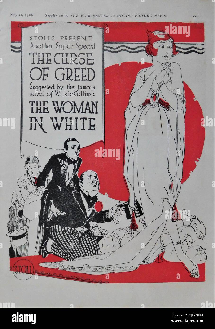 MAE MURRAY und WARNER OLAND in THE CURSE OF GREED (UK) / THE TWIN PAWNS (US) 1919 Regisseur / Produzent / Drehbuch LEONCE PERRET vorgeschlagen von Wilkie Collins Acme Pictures Corporation / Stoll Stockfoto