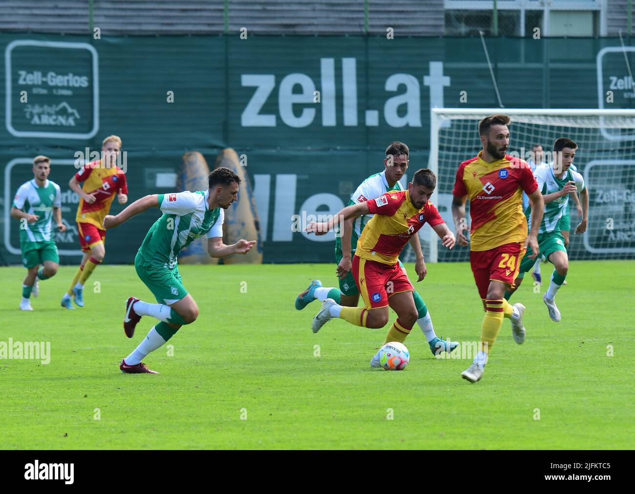 KSC karlsruher sc Freundschaftsspiel Werder Bremen 2. Liga 1. Liga Bundesliga Österreich Profifußball Stockfoto