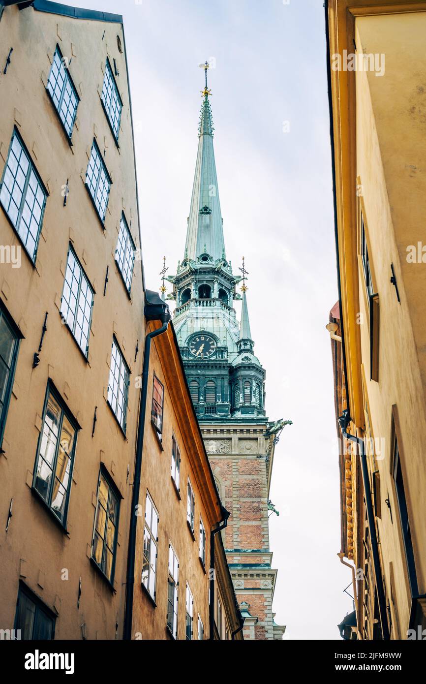 Die deutsche Kirche in Stockholm Stockfoto