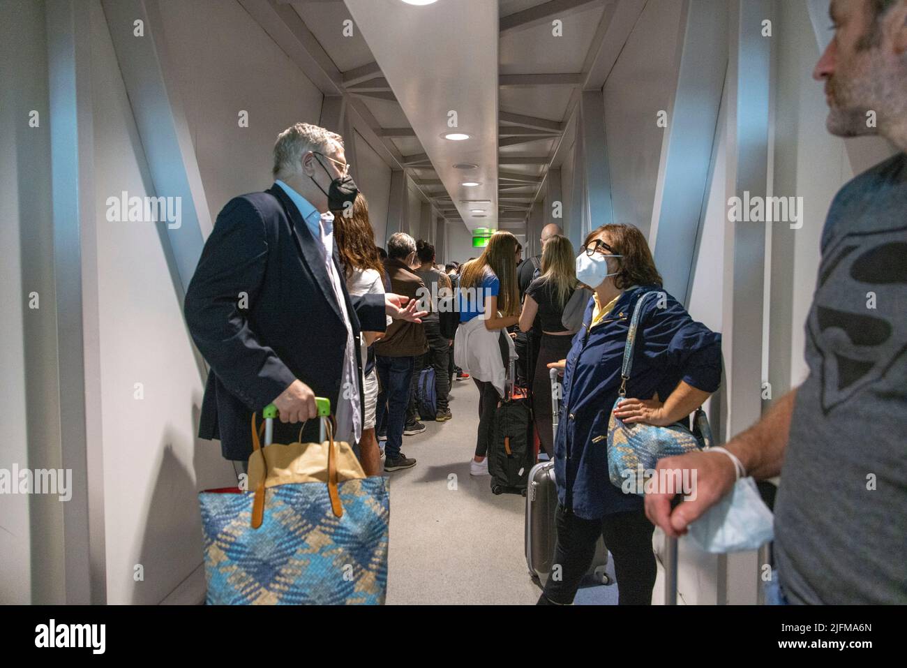 ryanair Boarding Stockfoto