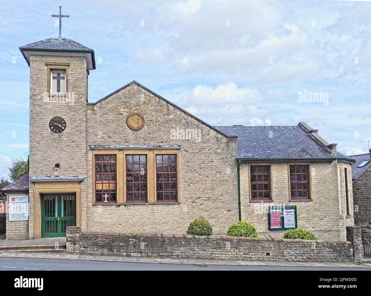 METHODISTISCHE KAPELLE IM HERZEN VON DORE, SHEFFIELD, ENGLAND Stockfoto