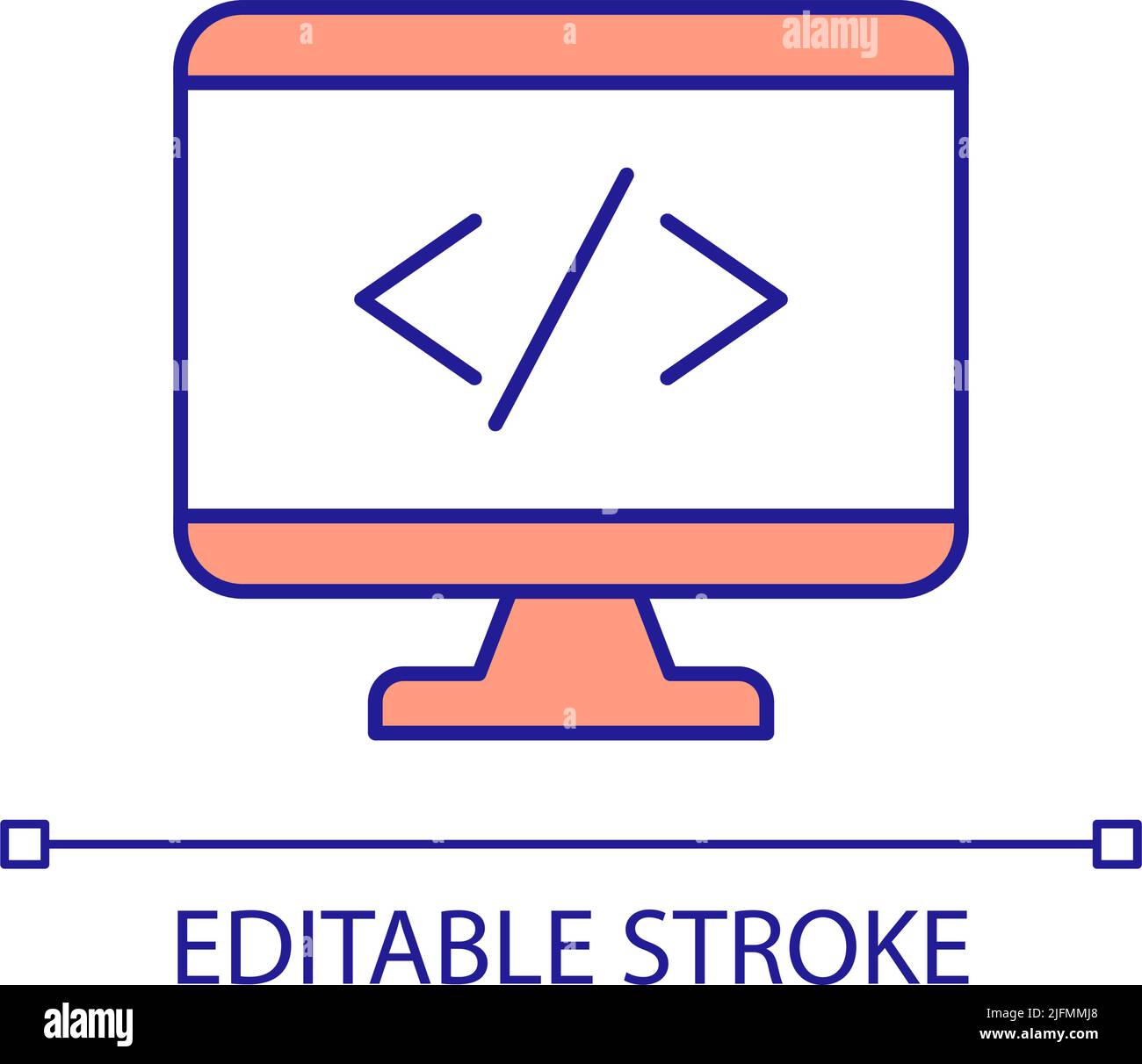 Schreiben des Programmiercodes RGB-Farbsymbols Stock Vektor