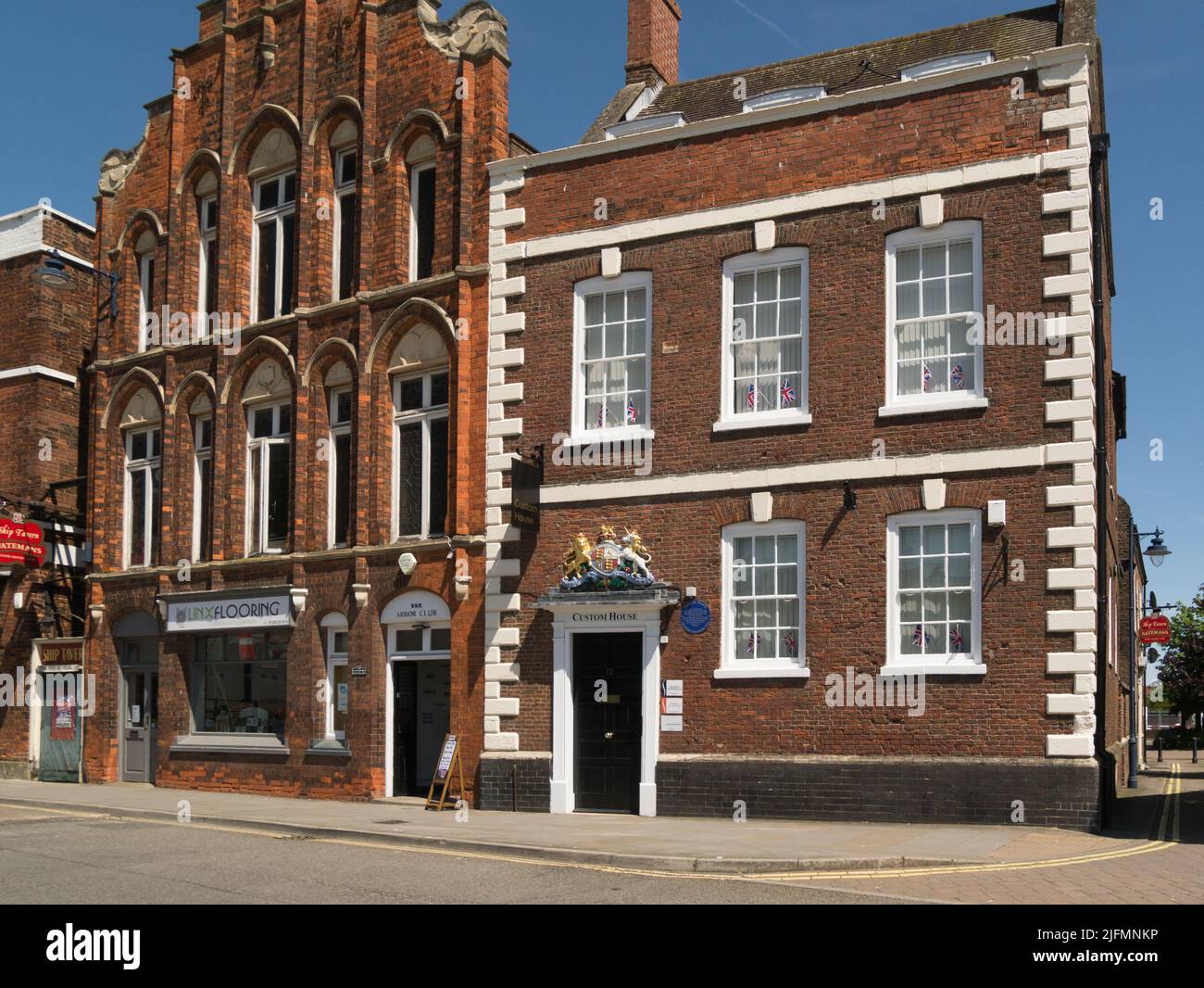 Das Custom House South Street Boston Lincolnshire England UK stammt aus dem Jahr 1725 Grade 11 gelistet beherbergt jetzt Büros Stockfoto