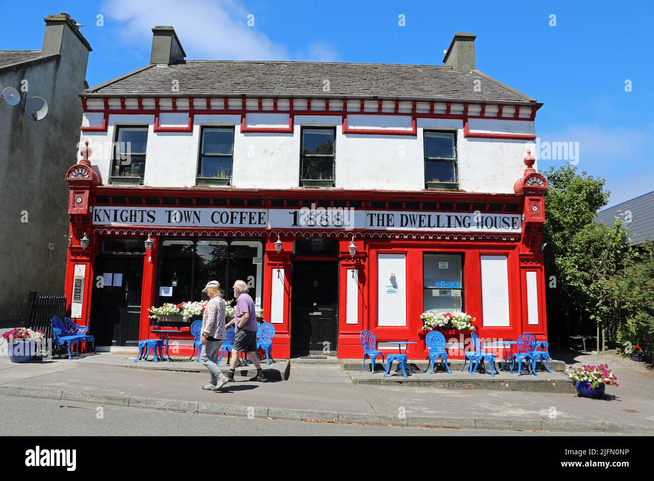 Das Wohnhaus in Knightstown auf Valentia Island Stockfoto