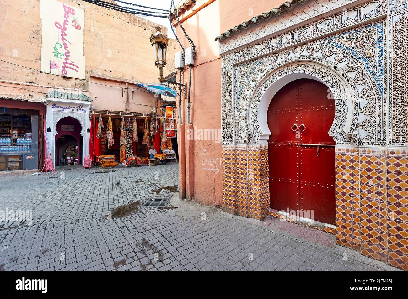 Marokko Marrakesch. Die Straßen der Medina Stockfoto