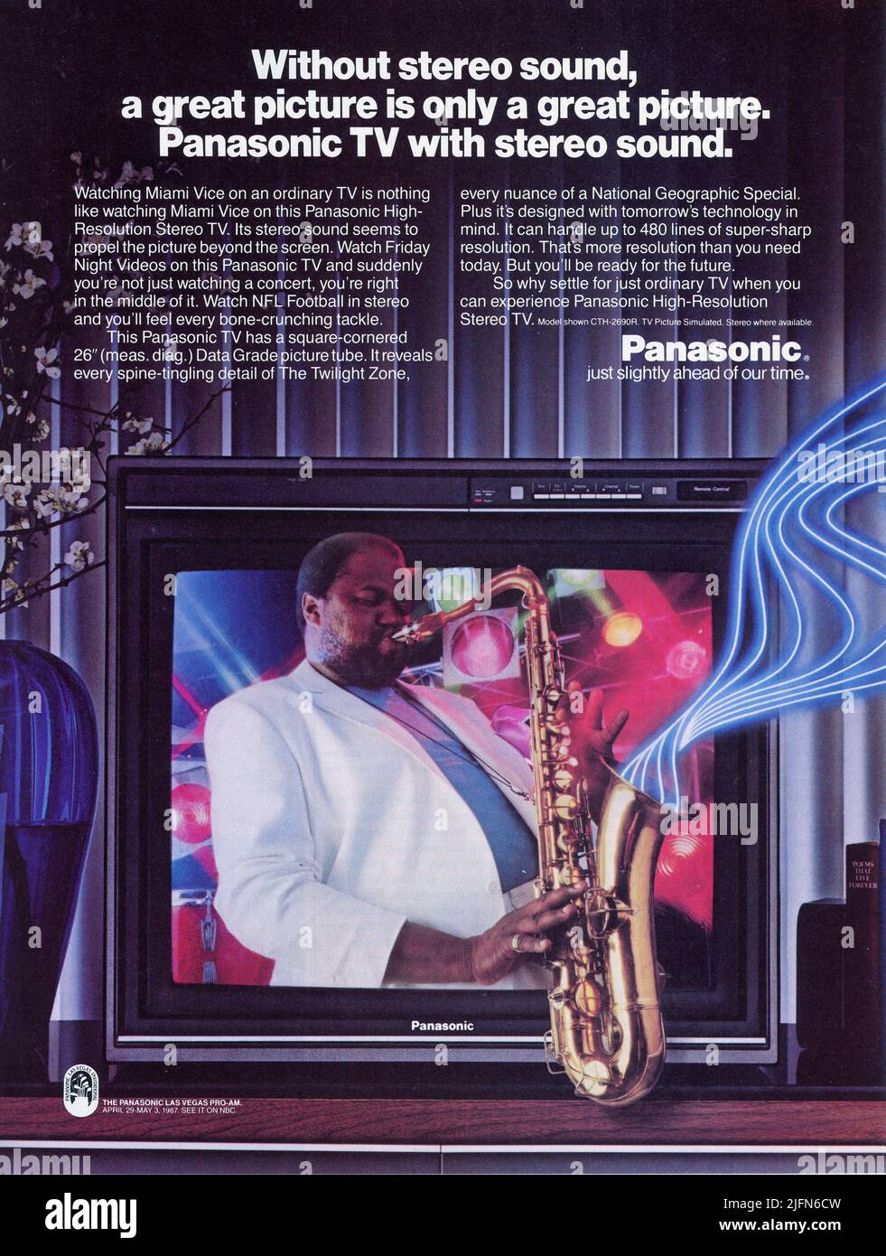 Vintage, November 1986, Werbespot des Magazins „Playboy“, USA Stockfoto