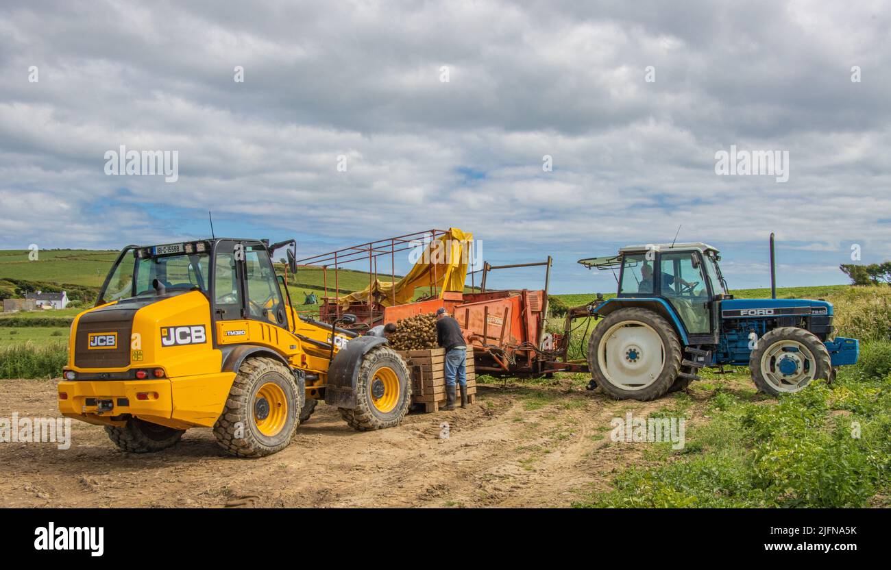 PJ Mc Carthy Potao Ernte Juli 2022 Stockfoto