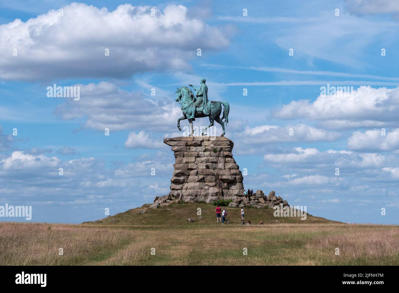 Die Kupferpferd-George-III-Statue (1831), von Richard Westmacott, Snow Hill, Windsor Great Park, Großbritannien. Stockfoto