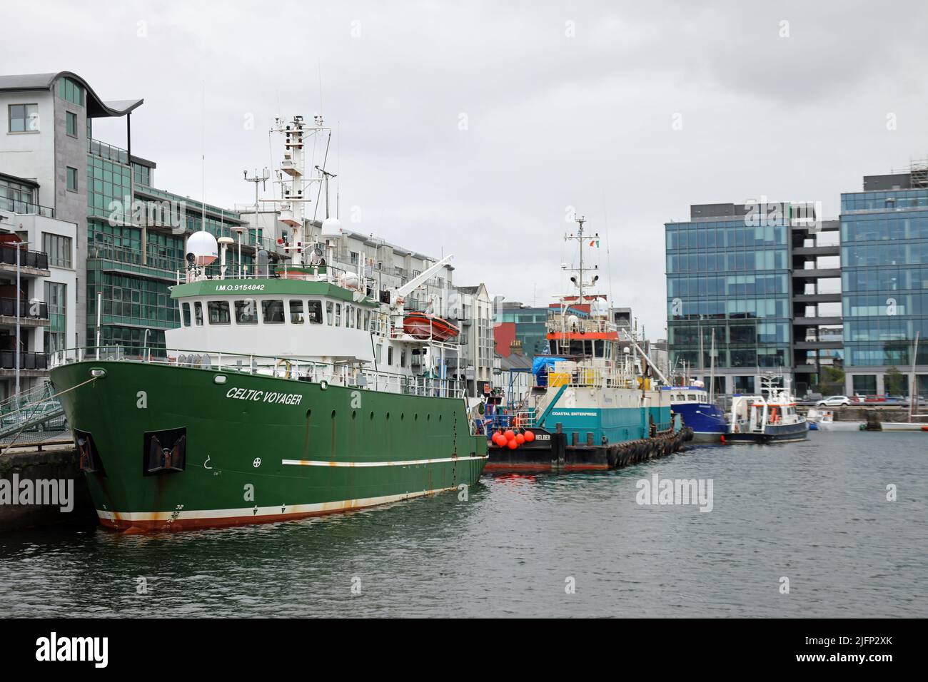 Hafen von Galway im Westen Irlands Stockfoto