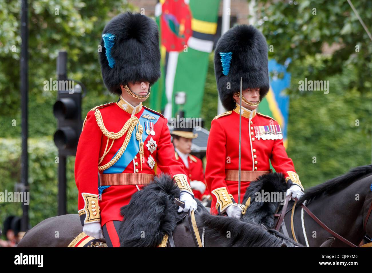 Seine Königliche Hoheit, der Herzog von Cambridge bei Trooping the Color, Colonel’s Review in the Mall, London, England, Großbritannien Stockfoto