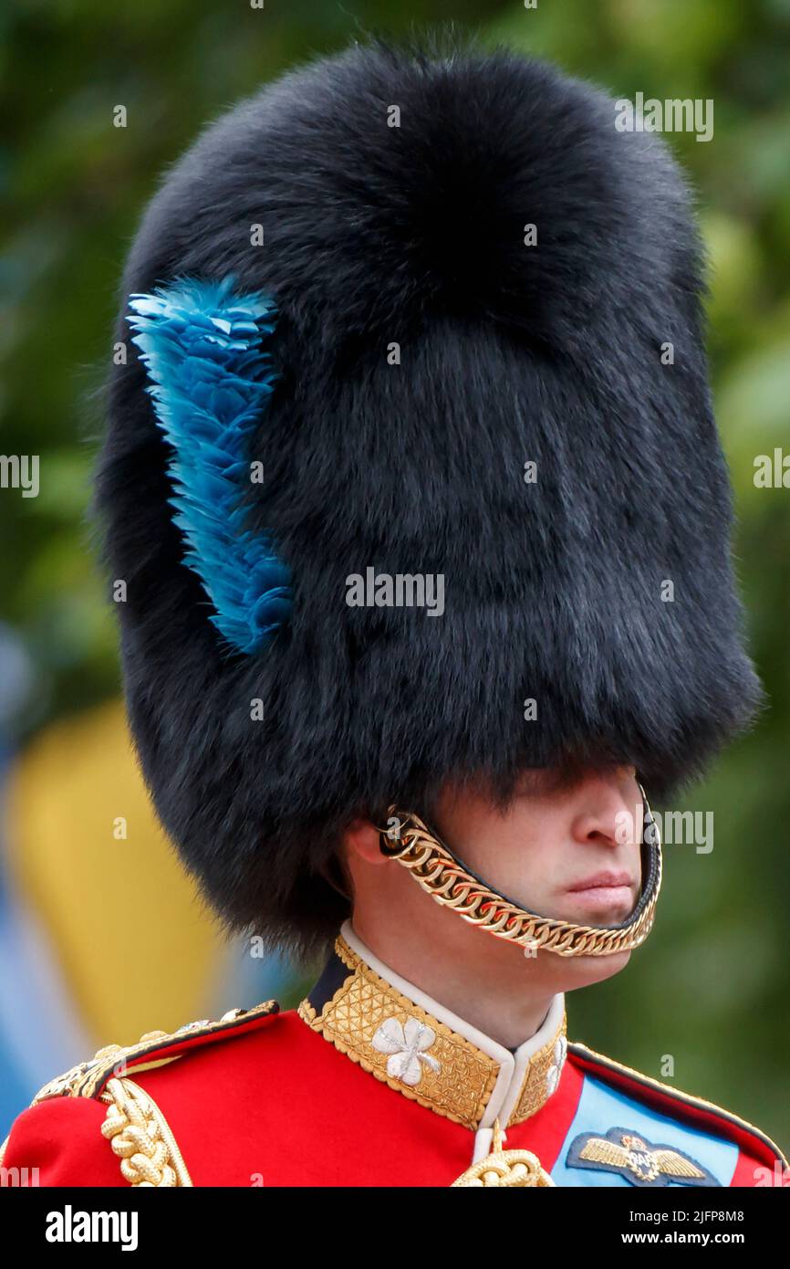 Seine Königliche Hoheit, der Herzog von Cambridge bei Trooping the Color, Colonel’s Review in the Mall, London, England, Großbritannien Stockfoto