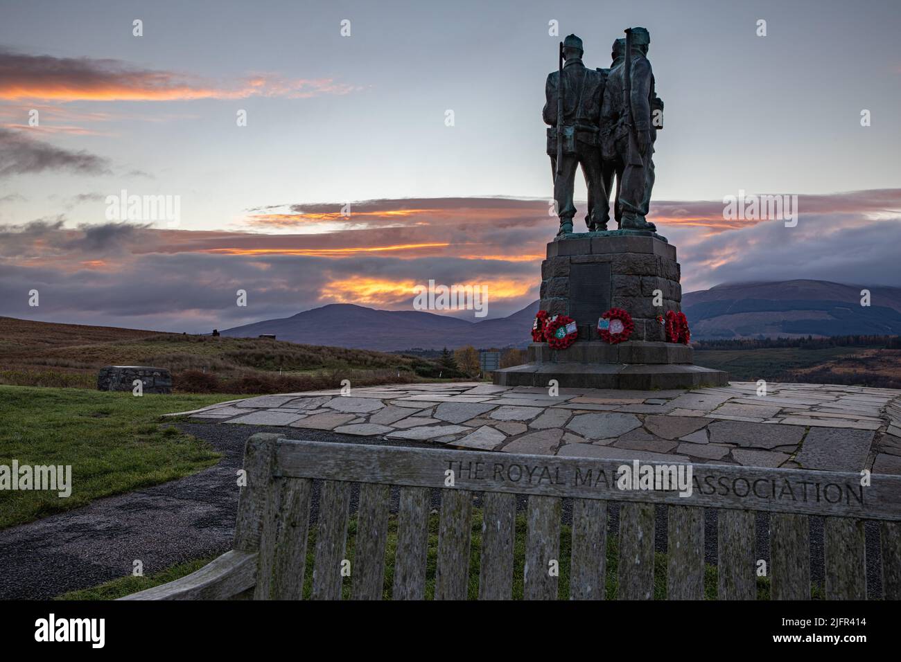 Commando Memorial, Spean Bridge, Lochaber, Highland, Schottland, UK Stockfoto
