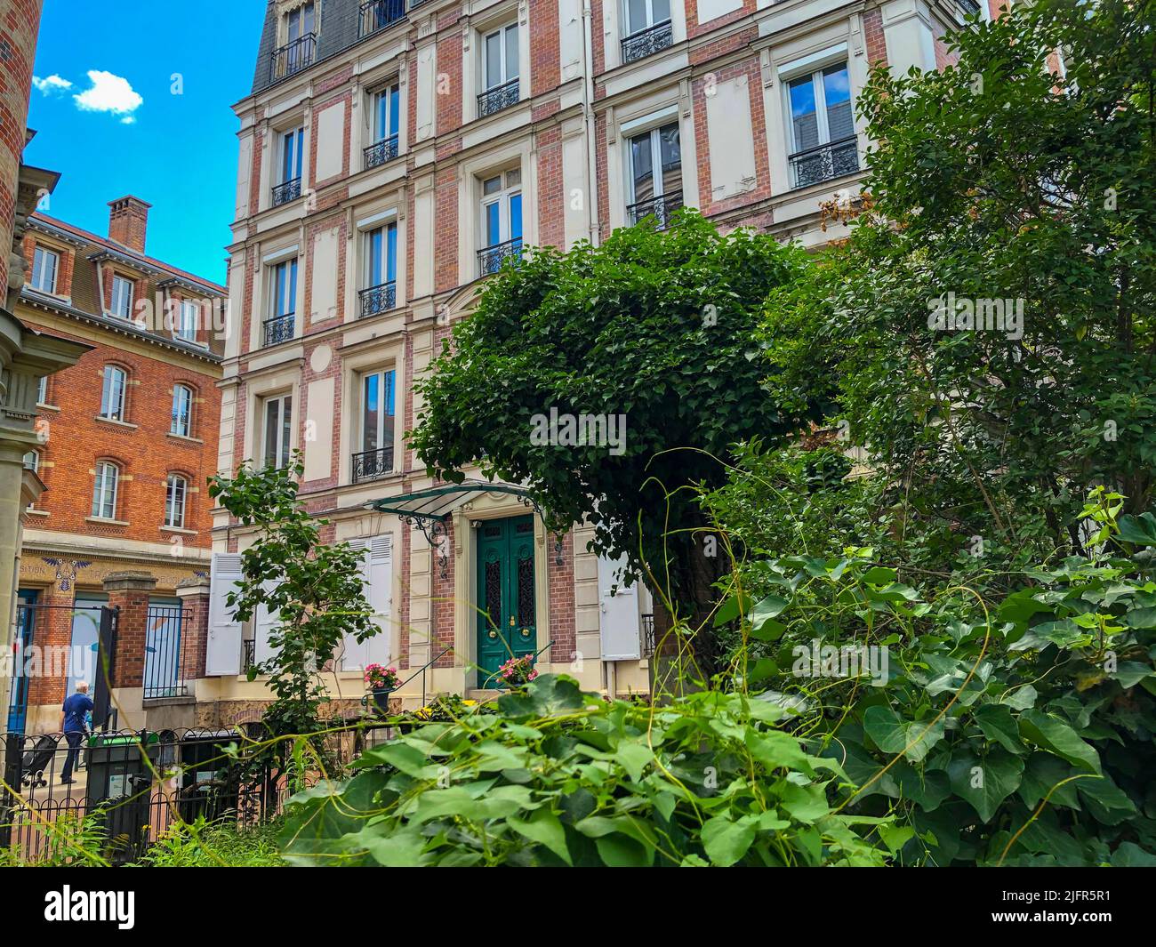 Saint Mandé, Frankreich, Pariser Vororte, Eingang zum alten Wohnhaus, Wohnungsbau investieren Stockfoto