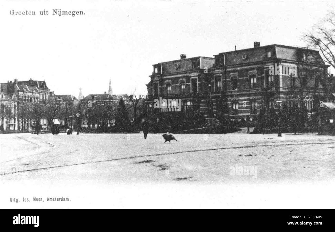 Immobilien auf dem Keizer Karelplein (?) Stockfoto