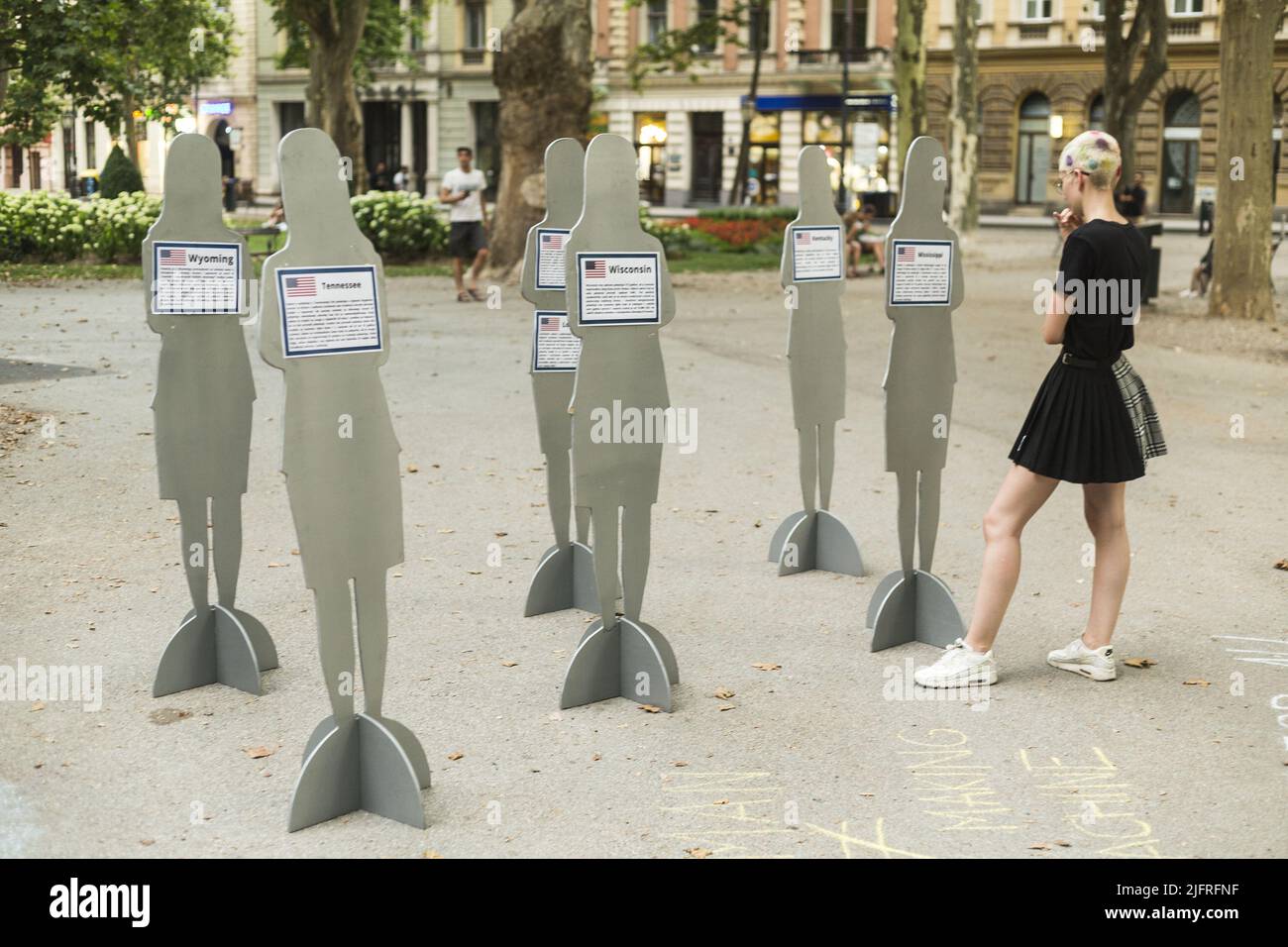 Kroatische Frauen unterstützen Frauen in den USA Stockfoto