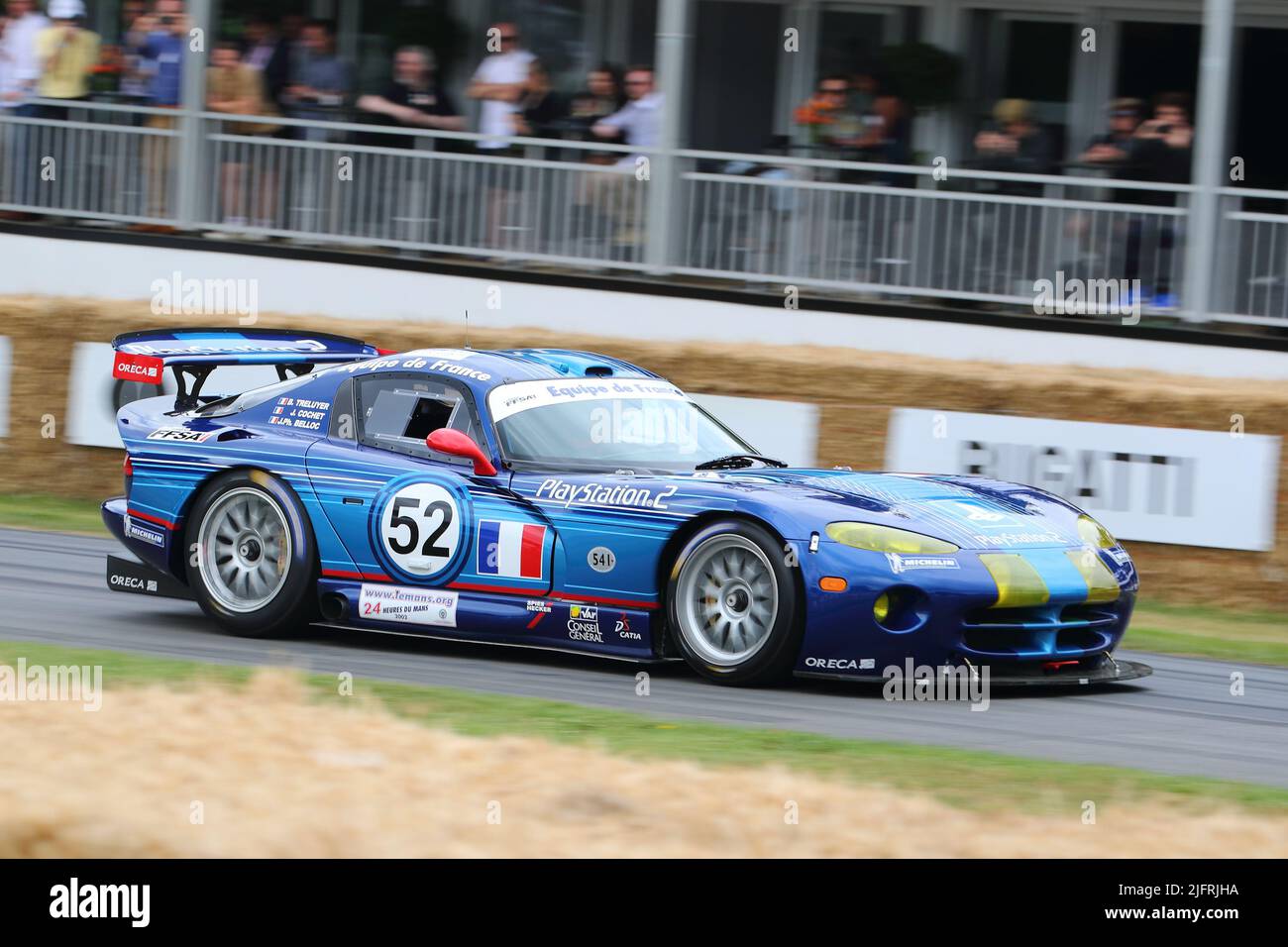 Chrysler Viper GTS-R-Rennwagen beim Festival of Speed 2022 in Goodwood, Sussex, Großbritannien Stockfoto