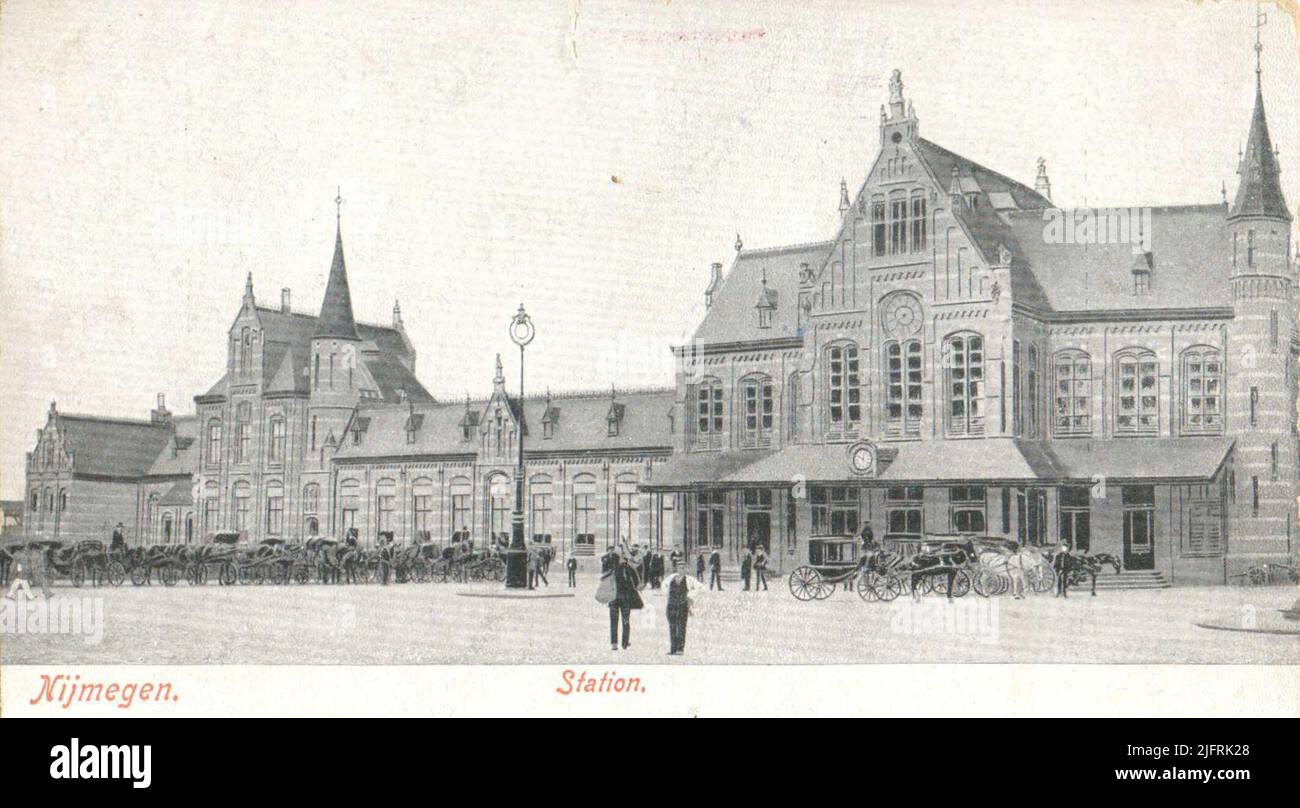 Der Bahnhof am Stationsplein Stockfoto
