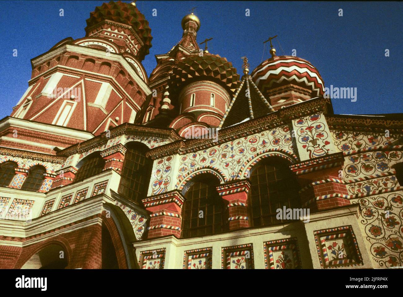 Moskauer Roten Platz und die Basilius-kathedrale im Winter Stockfoto