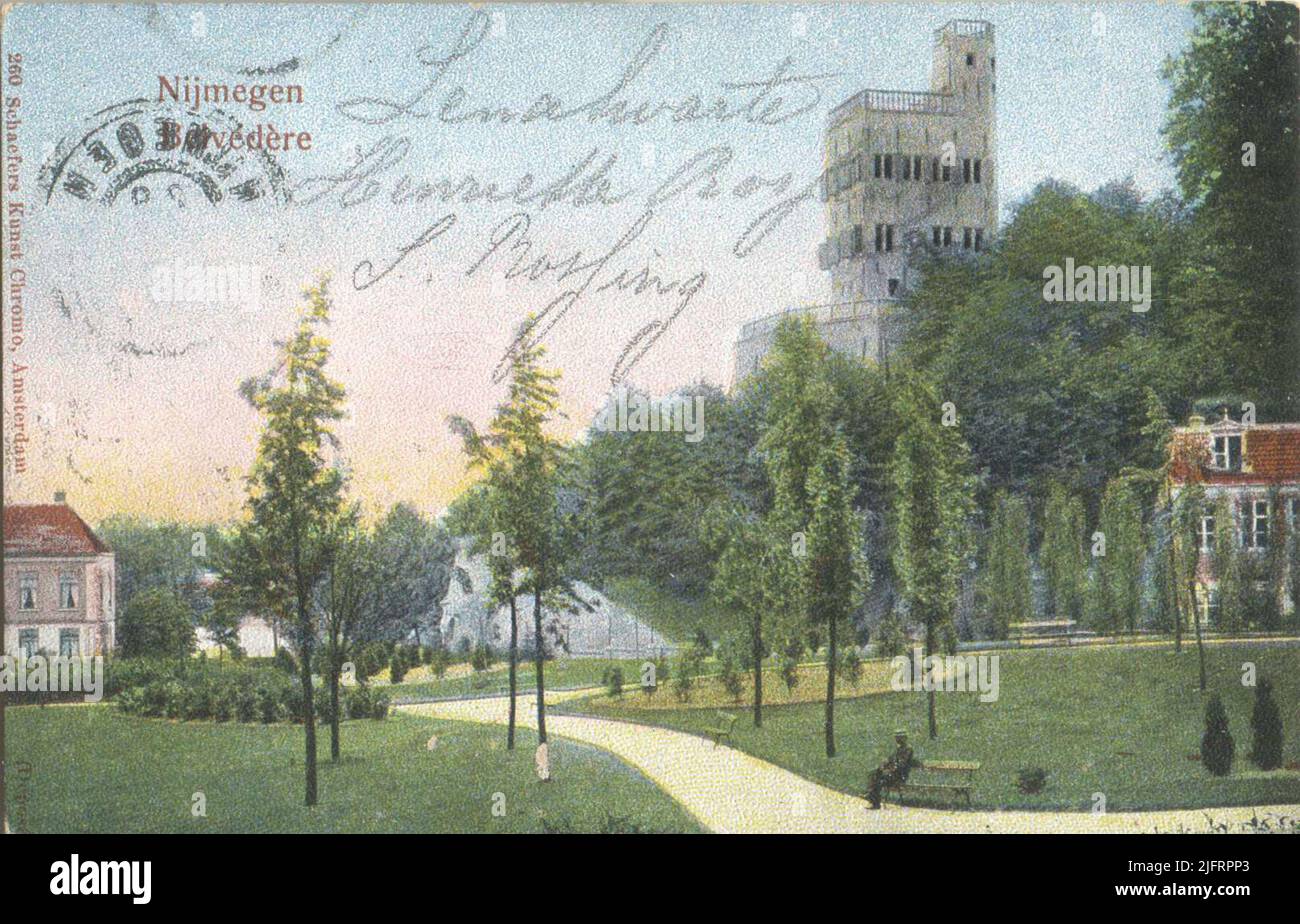 Rechts oben auf dem Belvédère Stockfoto