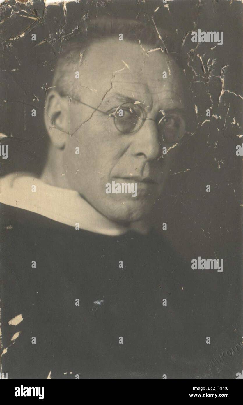 Vater v.d. Geest (geboren 1878), o.p. Stockfoto