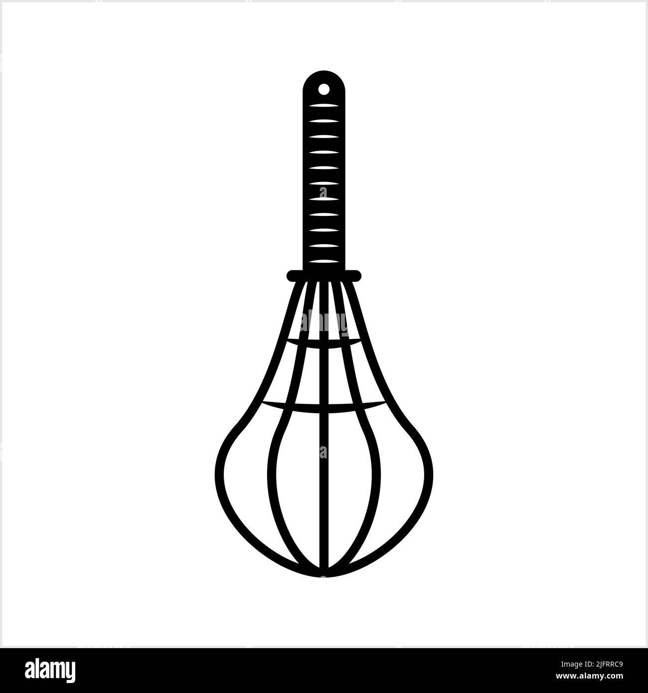 Quirl-Symbol, Schneebesen-Symbol Vektorgrafik Stock Vektor