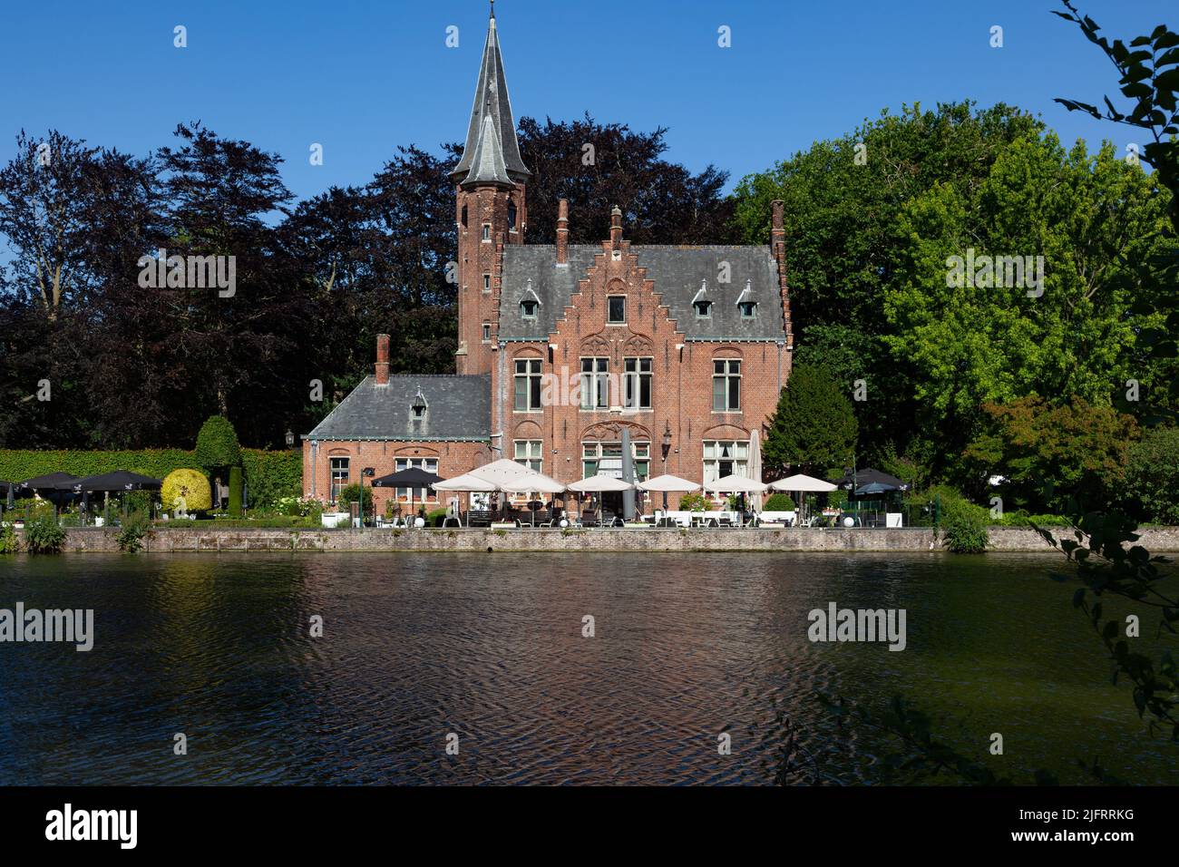 Brügge Wasserwege Stockfoto