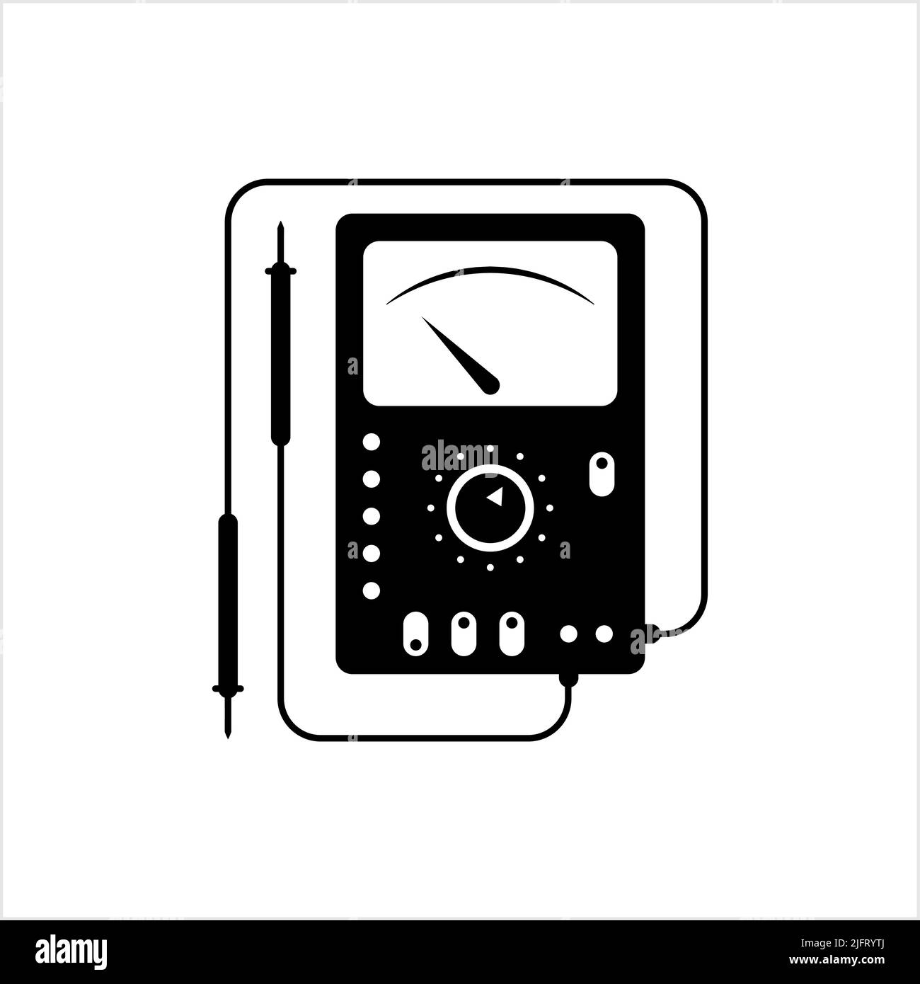Multi Meter Symbol, Multimeter Symbol VektorArt Illustration Stock