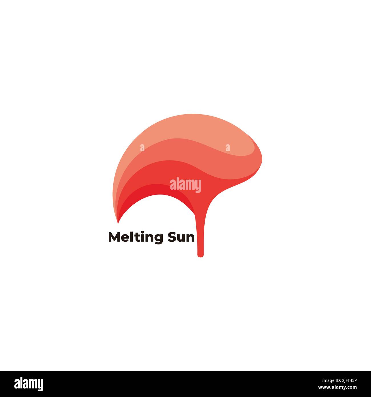 Gradient heiß schmelzende Sonne abstrakt Symbol Dekoration Logo Vektor Stock Vektor