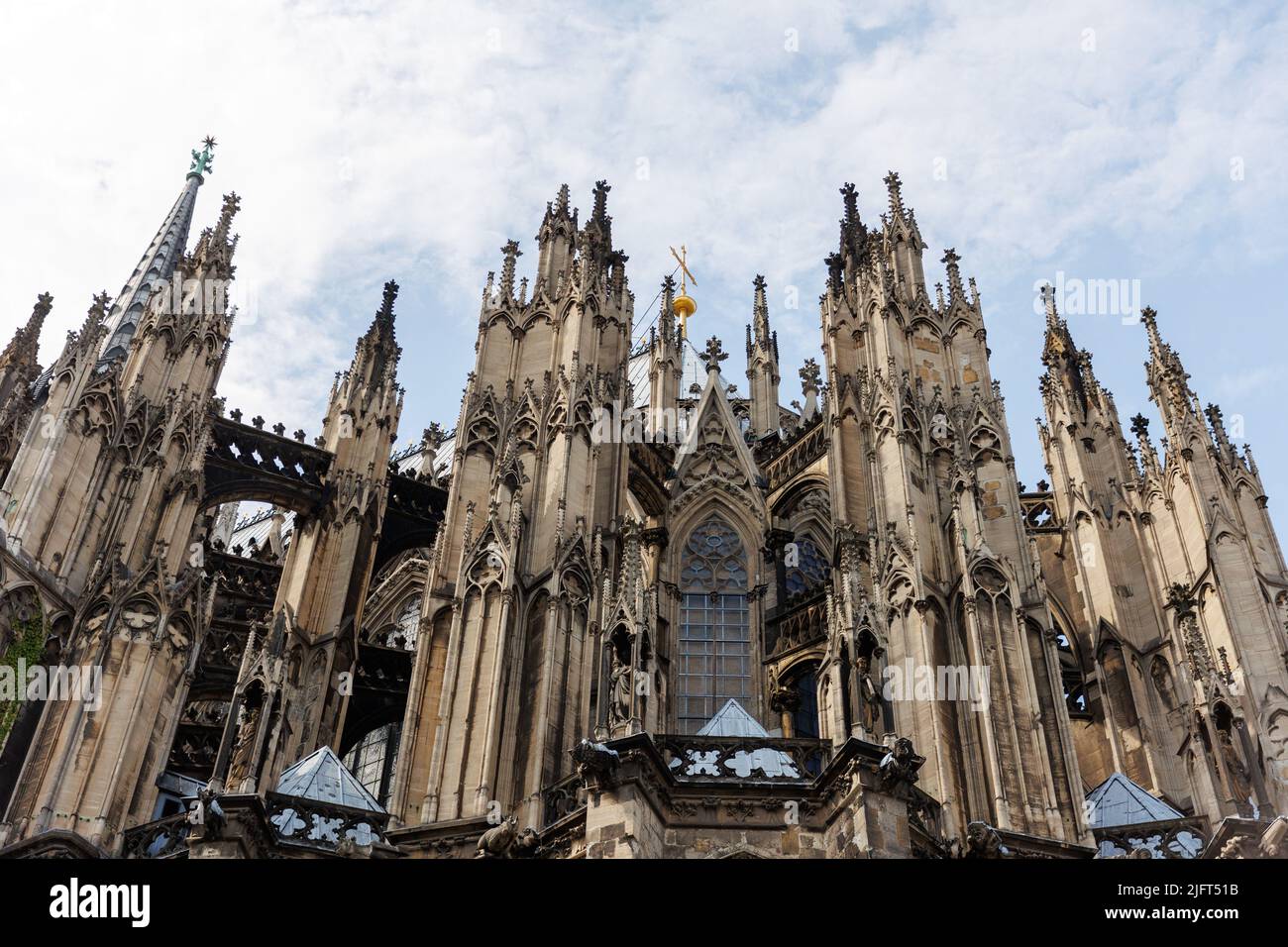 Der Kölner Dom ist ein katholischer Dom in Köln, Nordrhein-Westfalen. Es ist der Sitz des Erzbischofs von Köln. Gotische Architektur Stockfoto