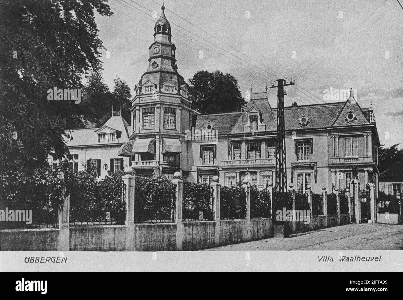 Villa Waalheuvel (vom 1918. Bis 1940. September im Besitz des Industriellen J.C.L. v.d. Lande) Stockfoto