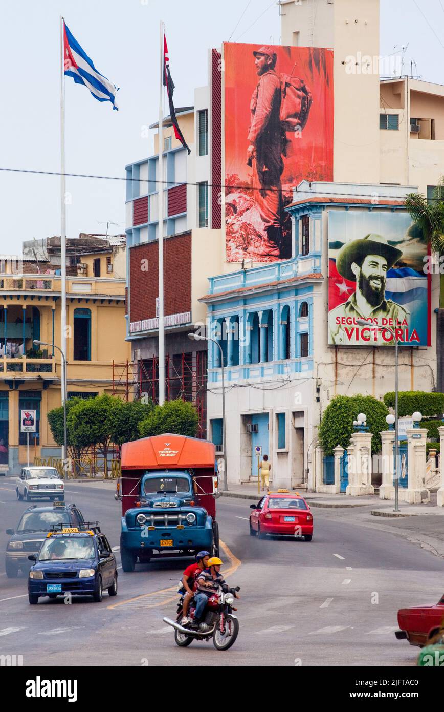 Kuba, Santiago de Cuba, das districs Office der kommunistischen Partei Stockfoto