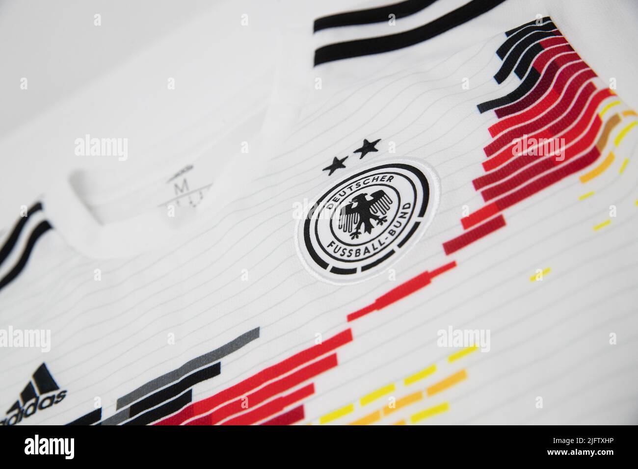 Deutschland Heimfußballtrikot für Damen Stockfoto